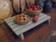 Old Blue Farmhouse Table Raiser Bench Primitives photo 2