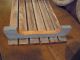 Old Blue Farmhouse Table Raiser Bench Primitives photo 5