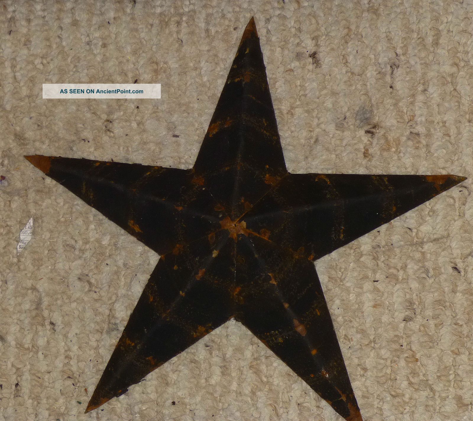 Rustic Amish Farmer Quality Primitive 22 Inch Barn Star Usa Made Black Primitives photo