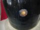 Primitive Brown Stoneware/crock With Lid.  Large. Primitives photo 1