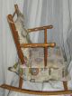 Antique/vintage Boy/girl Childs Solid Wood Rocking Chair Estate Find See P2 Post-1950 photo 4