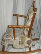 Antique/vintage Boy/girl Childs Solid Wood Rocking Chair Estate Find See P2 Post-1950 photo 6