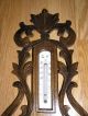 Great Handcarved Antique Dutch Barometer/thermometer,  Veranderlijk Barometers photo 2