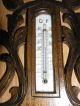 Great Handcarved Antique Dutch Barometer/thermometer,  Veranderlijk Barometers photo 5
