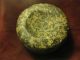 Rare Speckled Granite Stone Indian Cupped Discoidal Artifact/relic W/old Tag - 12 