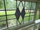 172s Double Diamond Leaded Stained Glass Window From England 1900-1940 photo 1