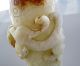 18th C.  Chinese Old Jade Carved Dragon Phoenix Chi Dragon Beast Cup Statue Nr Dragons photo 9