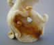 18th C.  Chinese Old Jade Carved Dragon Phoenix Chi Dragon Beast Cup Statue Nr Dragons photo 7