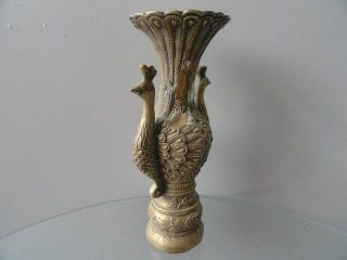 Bronze Wine Cup Pots Ancient Chinese Pair Phoenix Vivid Drinking Vessel Antique photo