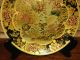 Antique Vintage Royal Satsuma Handpainted Gold Gilt Plate Birds Floral Design Plates photo 3