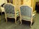 Stunning Chic Cottage Painted Gilt French Louis Xv Fauteuils Arm Chairs 1900-1950 photo 9
