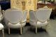 Large Chic Corbeille Rococo Painted Bergere Chairs 1900-1950 photo 11