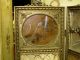 19th C.  French Gilt Panel Screen Room Divider Oil Painting Ribbon N Barbola Rose Other photo 5