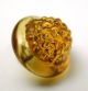 Antique Charmstring Glass Button Honey Color Berry Mold Swirl Back Buttons photo 1