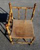 Victorian Stick Ball Bamboo Corner Chair With Signature On Bottom 1800-1899 photo 7