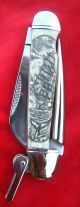 Nautical Scrimshaw Art By Shar,  Marlin Spike,  Folding Knife/knives Scrimshaws photo 2