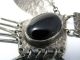 Artisan Handcrafted Modern Solid Sterling Silver Necklace Black Onyx Israel 1960 Other photo 5