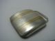 A Solid Sterling Silver Belt Buckle W/ 14k Gold Overlay Usa C1940s No Mono Other photo 1