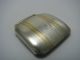 A Solid Sterling Silver Belt Buckle W/ 14k Gold Overlay Usa C1940s No Mono Other photo 2