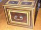 Rare Museum Quality 19th Century New England Inlaid Spice Box 1800 ' S Spice Chest Primitives photo 3