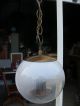 Mid - Century Modern Arts & Crafts Spherical Hanging 2 - Light Chain Pendant Fixture Chandeliers, Fixtures, Sconces photo 4
