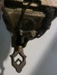 Antique Victorian Decorated Cast Iron Gold Wash Painted Rusted Wall Sconce Light Chandeliers, Fixtures, Sconces photo 10