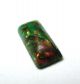 Antique Leo Popper Glass Button Green Bar W/ Red & Silver Buttons photo 1