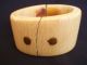 Faux Ivory Antique Tribal Child ' S Tiny Heavy Bangle 112 Gms Natural Crossgrain Other photo 1