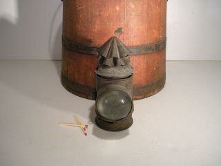 Aafa Soldier Civil War Era Tin Signal Lamp Antique Tin Fluid Lamp Lantern photo
