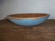 Vintage Out Of Round Wood Bow - - - Robins Egg Blue Primitives photo 7