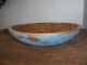 Vintage Out Of Round Wood Bow - - - Robins Egg Blue Primitives photo 8