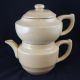 Rare 1800s Primitive Yelloware Coffee Tea Pot Drip Perculator Set Primitives photo 1