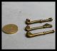 Set Of 3 Pipe 18thc Akan Gold Weights Ex European Collectn Other photo 2