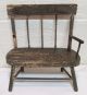 Antique 1800s Miniature Shaker Furniture Chairs Table Deacons Bench Paint Doll 1800-1899 photo 3
