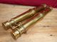 A Kelvin & Hughes Sextant,  A Brass Bearing Compass,  Brass Long Tubed Binoculars Other photo 11
