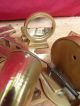 A Kelvin & Hughes Sextant,  A Brass Bearing Compass,  Brass Long Tubed Binoculars Other photo 7