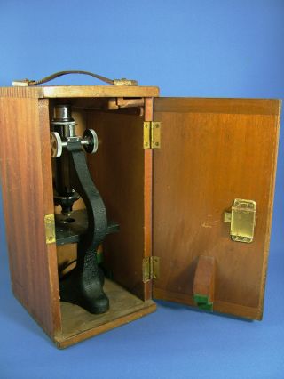 A Vintage Cased Scientific Microscope,  By Beck,  London. photo