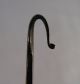 Antique Wrought Iron Butcher Taster Tasting Ladle With Rat Tail Primitives photo 3