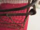Wonderful Large Rusty Wire Store Basket.  Swing Handles.  One. Primitives photo 7