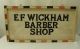 American Folk Art Double Sided Barber Shop Trade Sign Ca 1930s Primitives photo 1