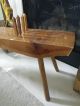 Old Handmade Wood Primitive Cribbage Table With Pegs Molesworth Style Primitives photo 1