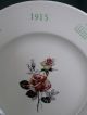 Antique 1915 Calendar Plate Compliments Of Consolidated Freightways Rose Center Plates & Chargers photo 1