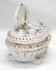 Antique Porcelain Victorian Era Trinket Dresser Box Staffordshire Oval Jar Jars photo 1