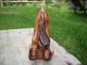 Vintage Carter Hoffman Carved Wood Bucking Bronco Horse Let Er Buck Nr Carved Figures photo 2