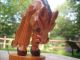 Vintage Carter Hoffman Carved Wood Bucking Bronco Horse Let Er Buck Nr Carved Figures photo 3