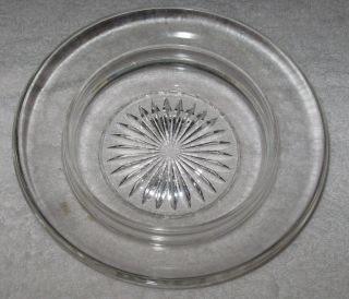 Vintage Small Cut Glass Dish - Diameter Of Plate Is 7 1/4 photo