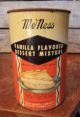 1930 ' S - 1940 ' S Can Of Mcness Vanilla Dessert Mixture - W/ Lid & Contents Other photo 1