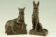 Pair Of Bronze German Shepherd Dog Bookends By Maximilien Fiot,  France 1910. Metalware photo 4