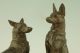 Pair Of Bronze German Shepherd Dog Bookends By Maximilien Fiot,  France 1910. Metalware photo 7