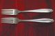 2 Vintage Sterling Silver Dinner Forks International Silver - Prelude - 104.  2 Gr International photo 1